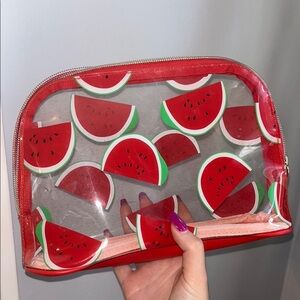 Old Navy Red Watermelon Cosmetic Bag